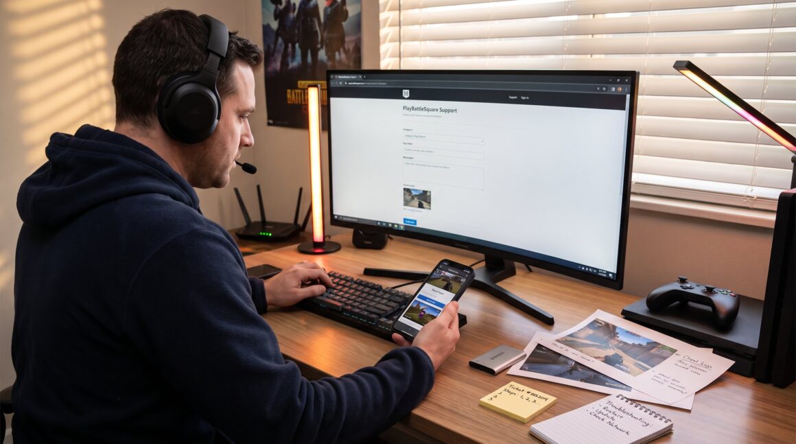 How to Report a Technical Problem to PlayBattleSquare