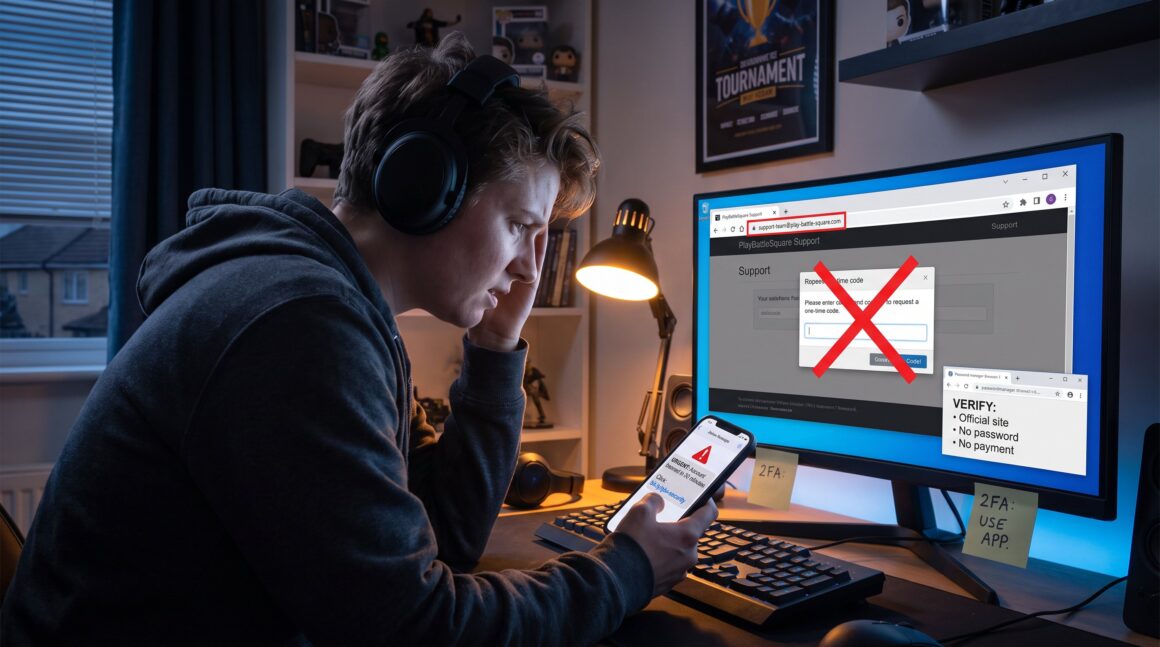 How to Recognize Fake PlayBattleSquare Support Messages
